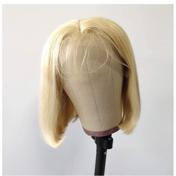 613 Short Bob Lace Front Human Hair Wigs main image 8
